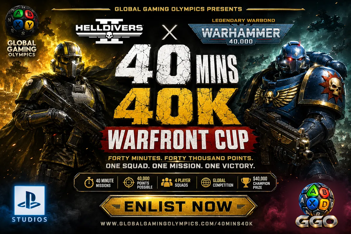 40 Mins 40K Warfront Cup banner